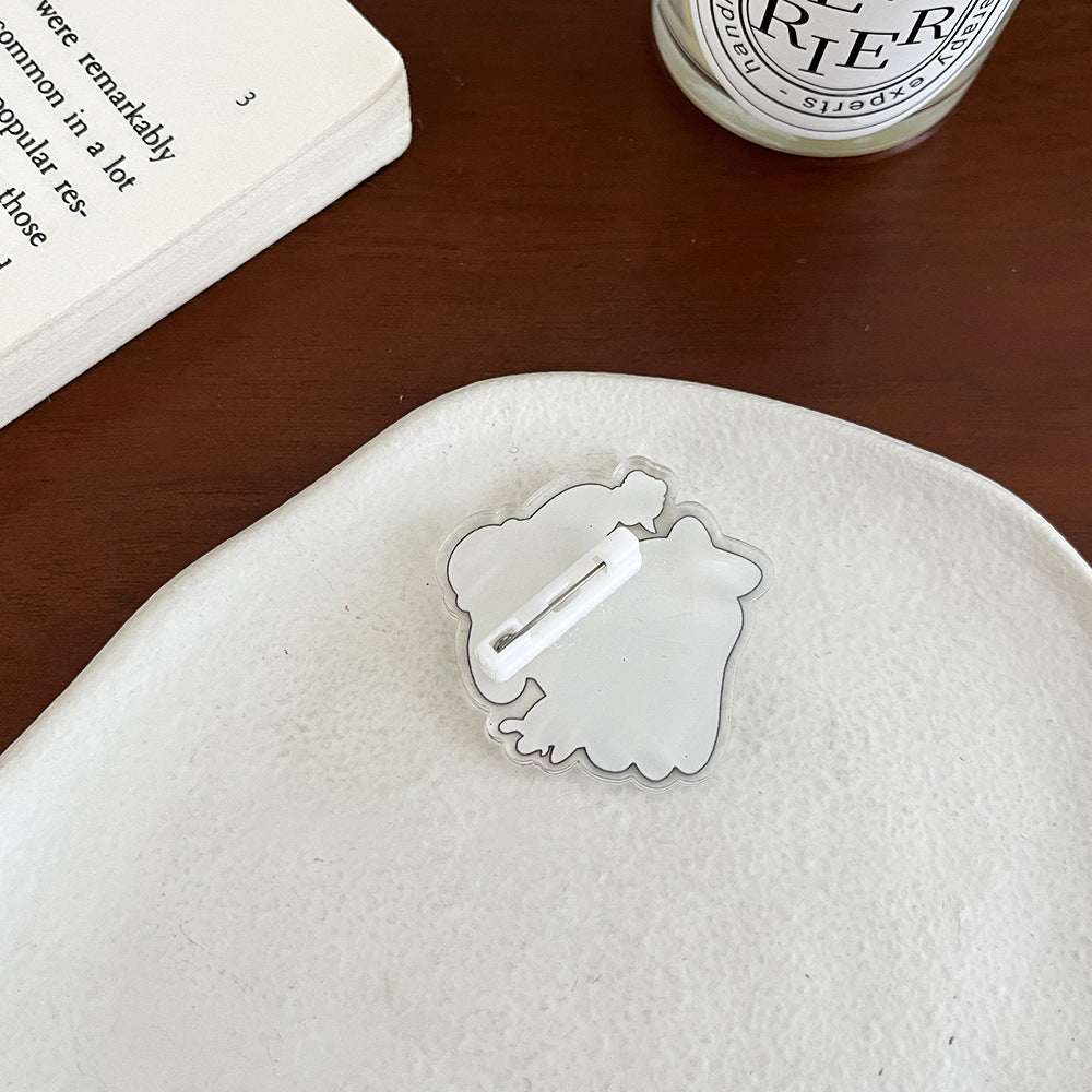 Cute Cartoon Pin Acrylic Badge Small Brooches