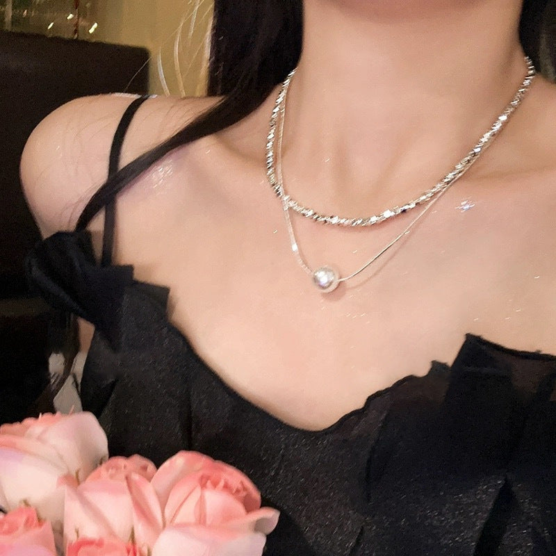 Women's High-grade Butterfly Pearl Style Niche Clavicle Chain Light Luxury Necklaces