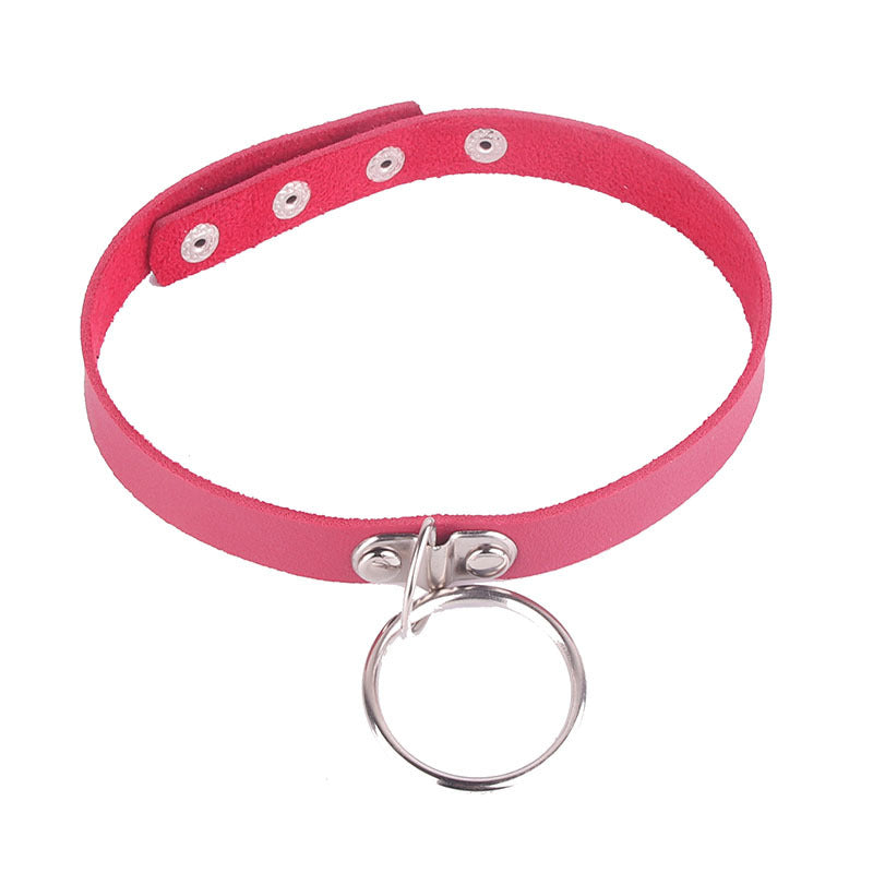 Little Devil Metal Fashion Soft Leather Collar