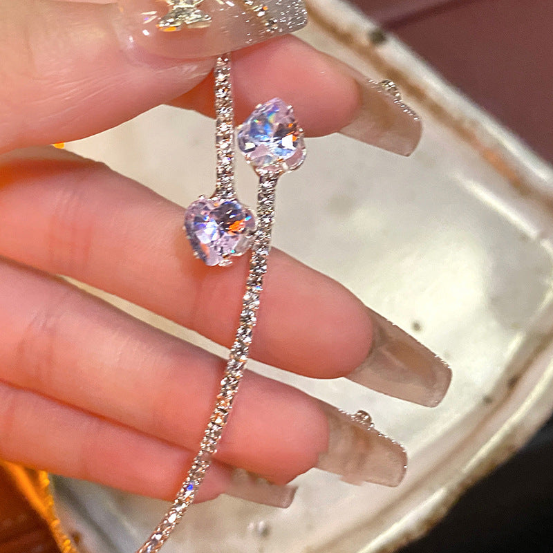 Light Luxury Zircon Rhinestone Pearl Fashion High Collar