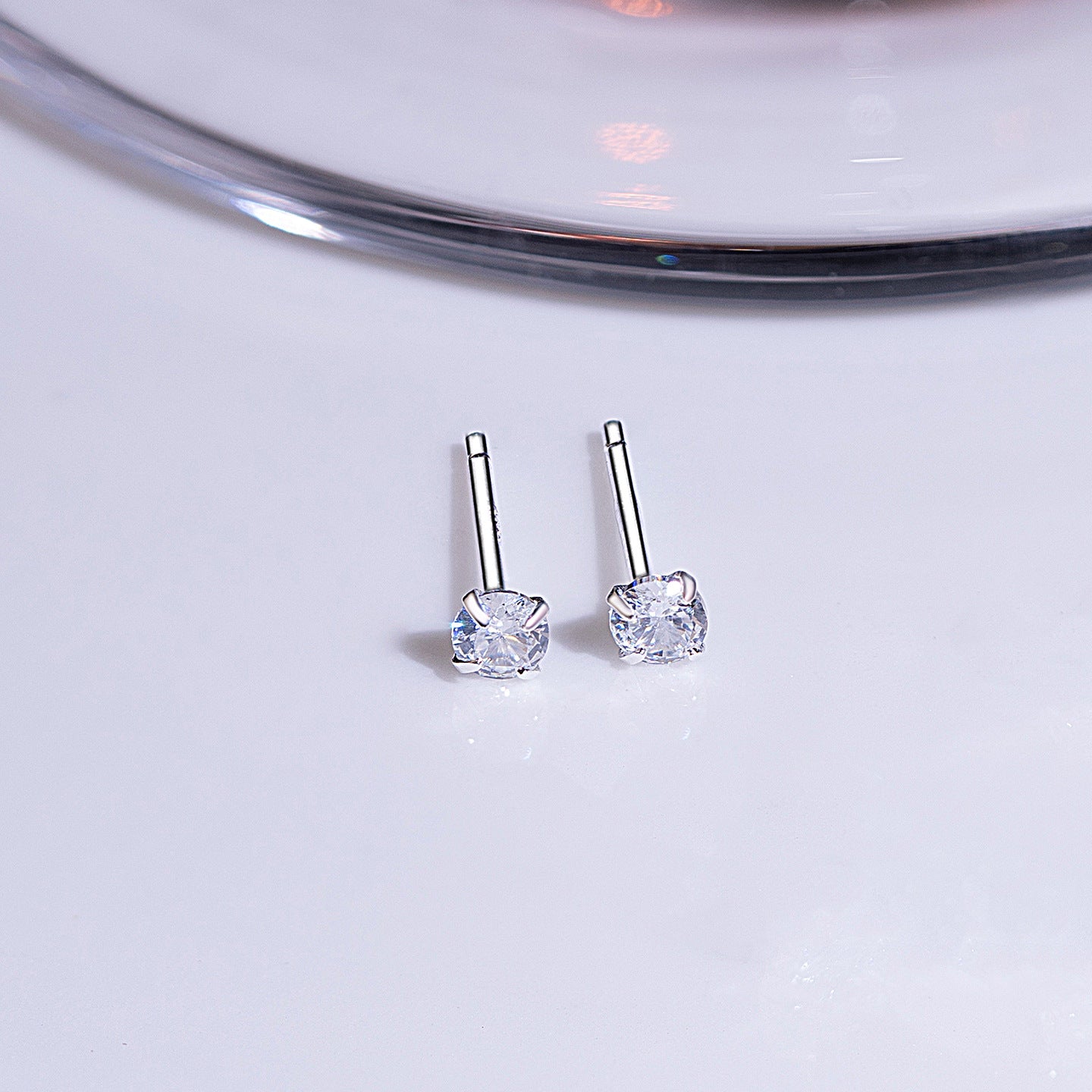 Claw Zircon Female Minority Simple Design Invisible Earrings