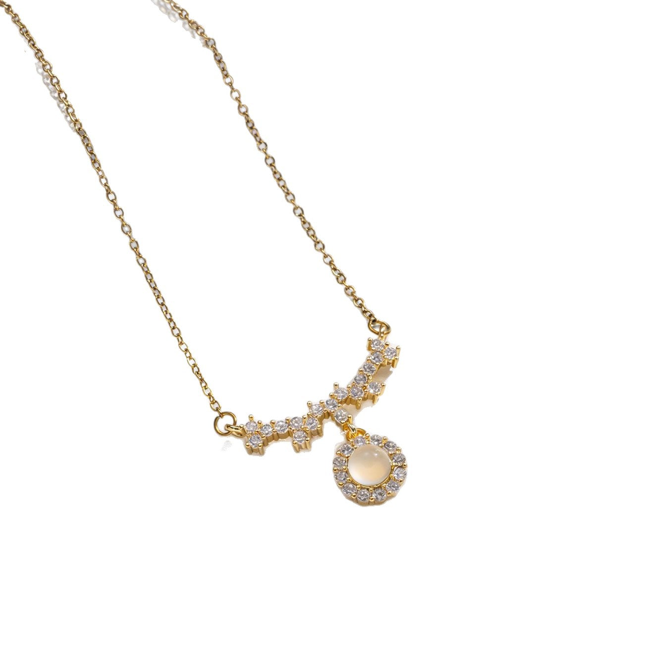 Style Blue Water Angel Tears Female Fashion Design Sense Clavicle Necklace