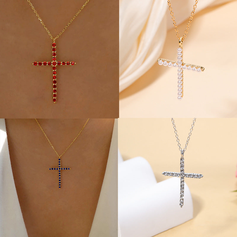 Women's Vintage Virgin Mary Cross Fashion Popular Necklaces