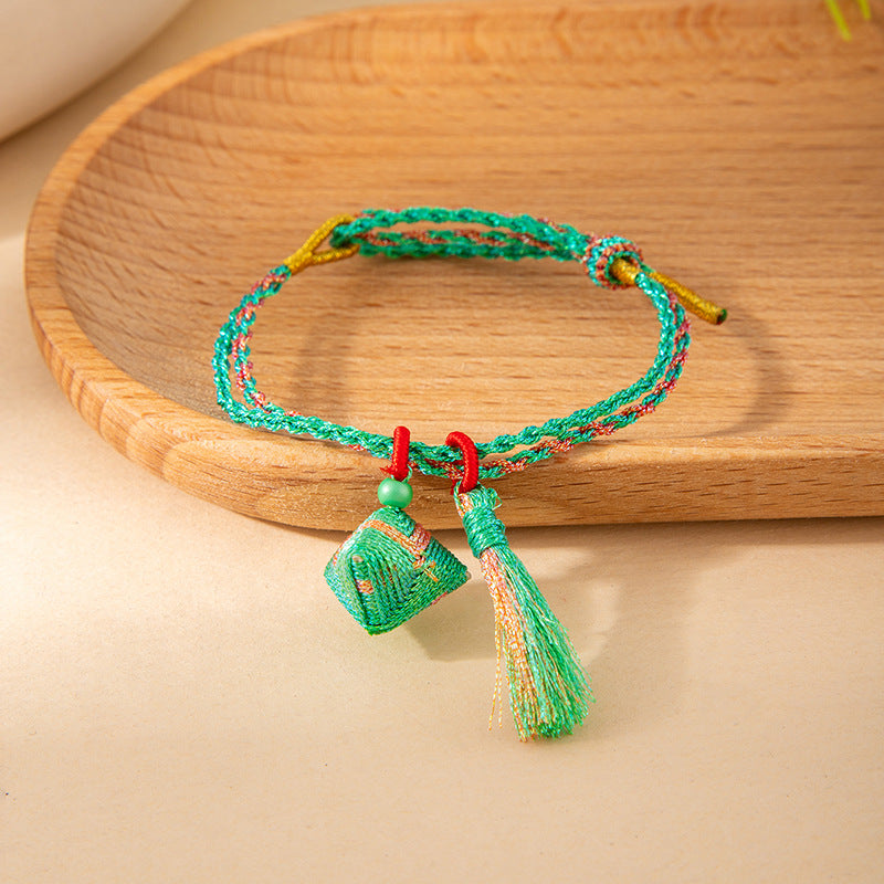 Dragon Boat Festival Colorful Rope Carrying Strap Hand-woven Small Ethnic Bracelet