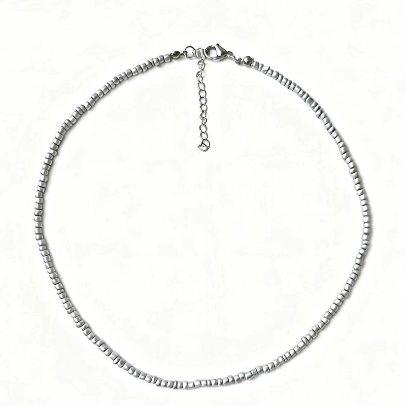 Women's Clavicle Chain Sweet Personalized Color Bead Handmade Beaded Necklaces