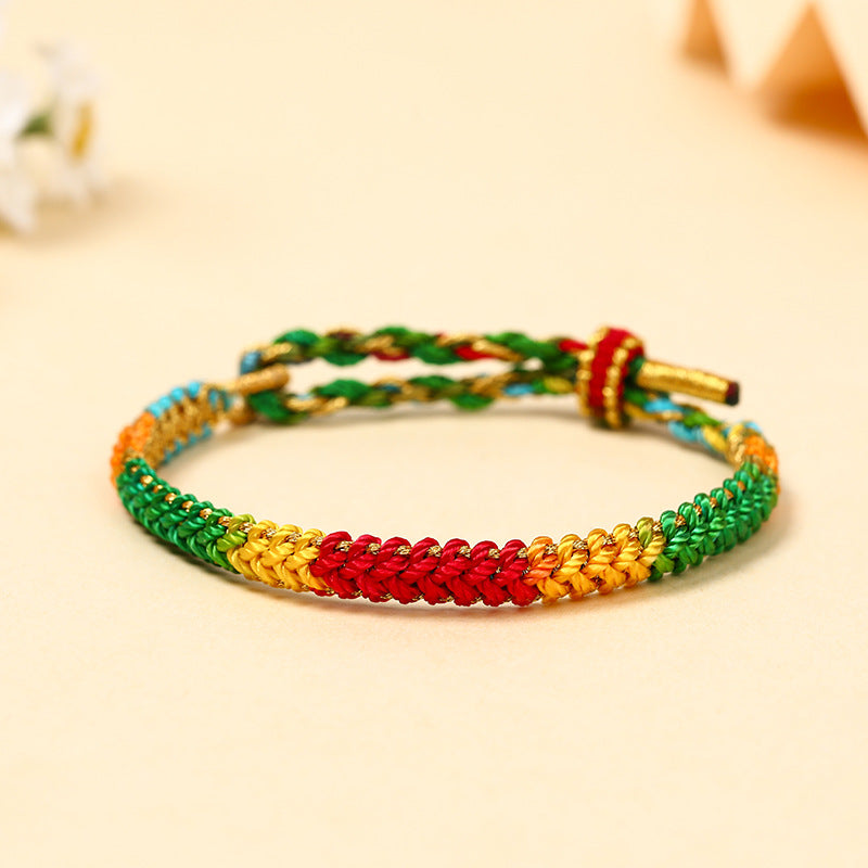 Strap Tassel Hand-woven Colorful Braided Rope Bracelets