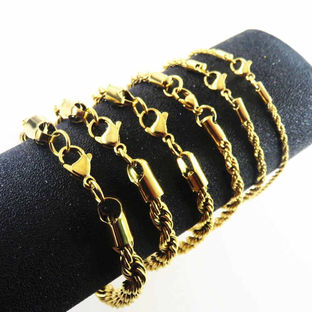 Men's Plating Gold Stainless Steel Hemp Flowers Rings