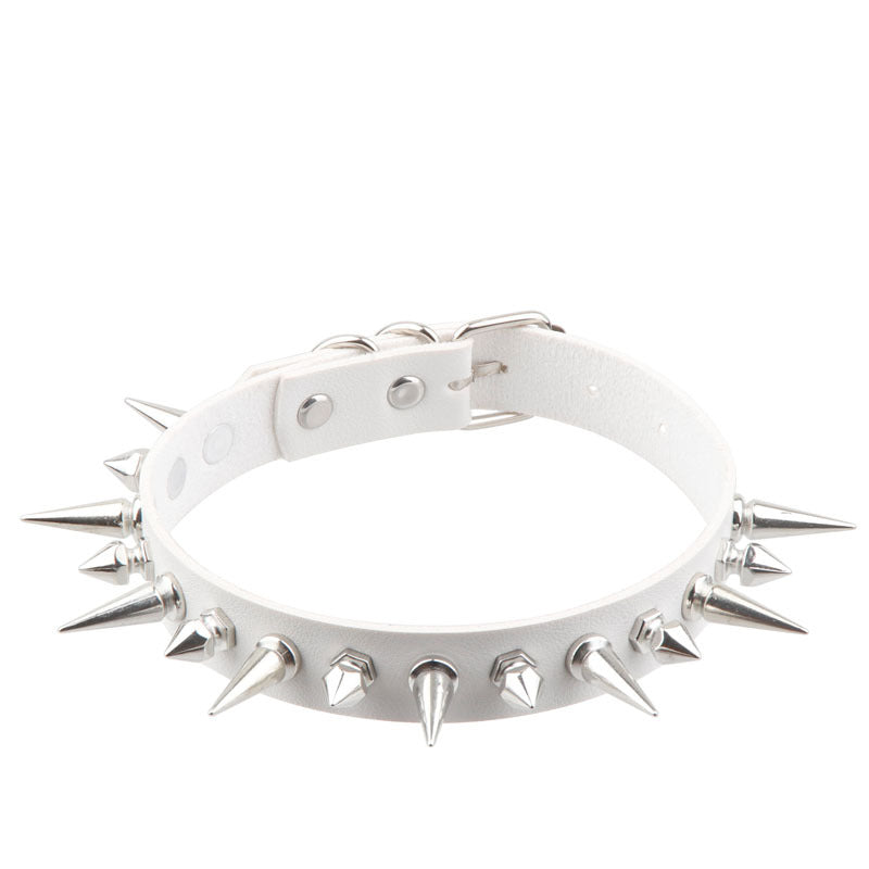 Women's Leather Nail Neckband Fashion Alternative Clavicle Collar