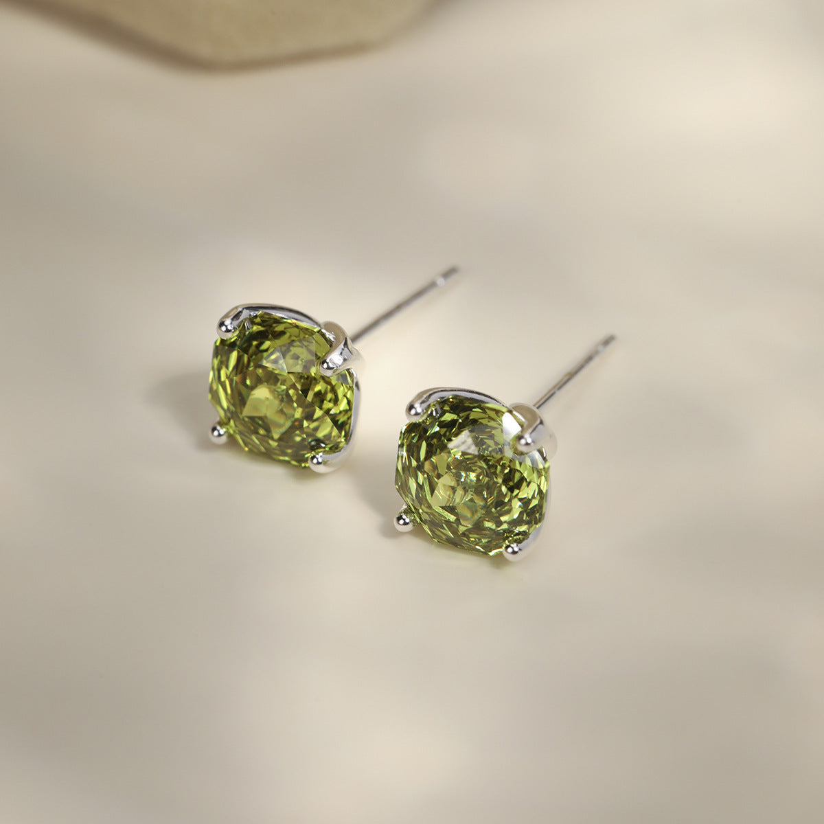 Summer Colorful Millennium Rose Cut Zircon Light Luxury Earrings