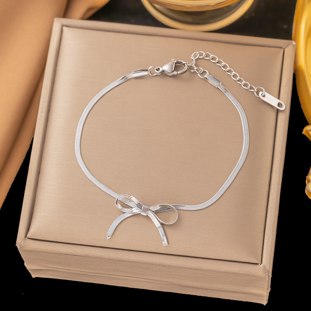 Snake Bones Chain Butterfly Fresh Sweet Necklaces