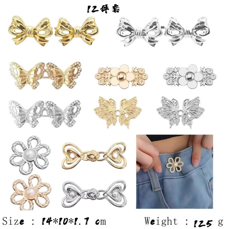 Women's Of Trousers Pin Artifact Fixed Clothes Buckle Brooches