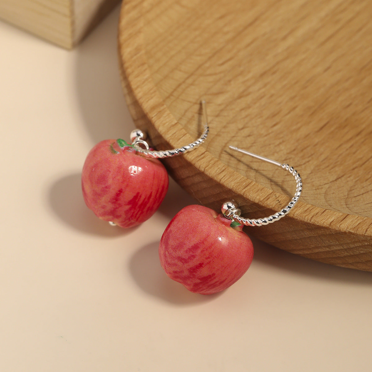 Needle Fashion Fruit Apple Cute Sweet Korean Rings
