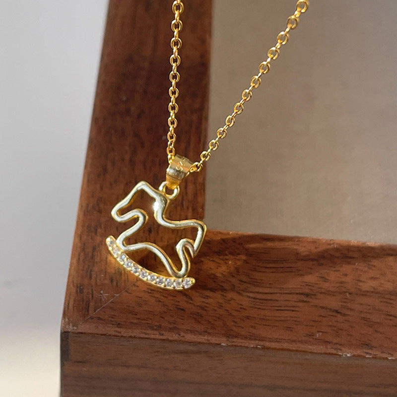 Clavicle Temperament Ginkgo Leaf Dignified Sense Of Design Necklace