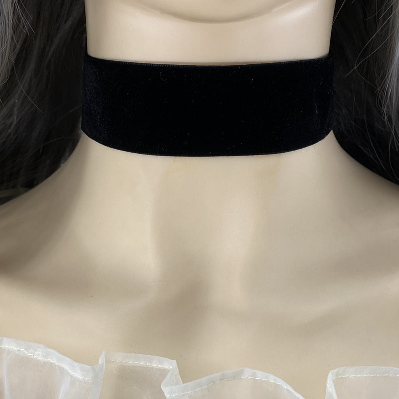 Women's Gothic For Simple Clavicle Chain Black Collar