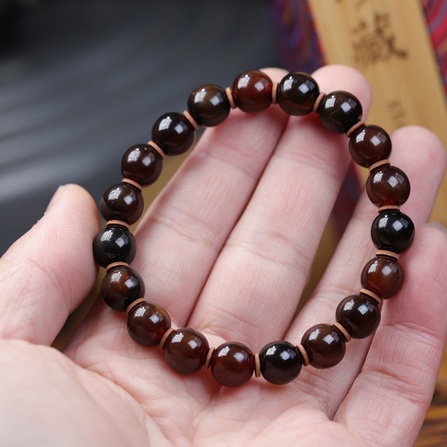 Blood Nail Full Sugarcane Grain Sheep Horn Imitation Of Turtle Bracelets