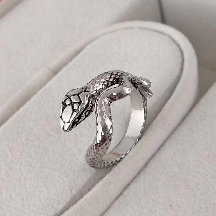 Women's & Men's Vintage Animal Spirit Snake Punk Exaggerated Personality Winding Rings