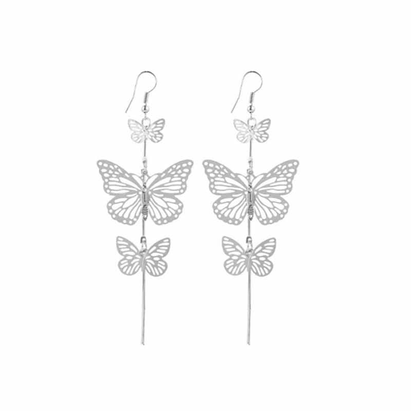 Bohemian Vintage Sun Moon Moonstone Asymmetric Alloy Earrings
