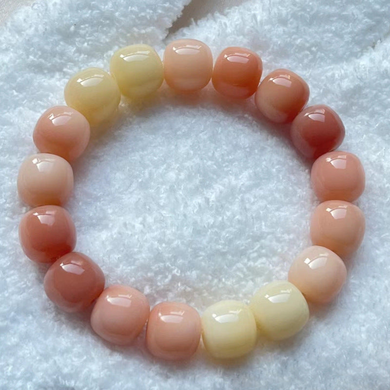 Women's & Men's Natural White Jade Bodhi High Throw Rosary Bracelet