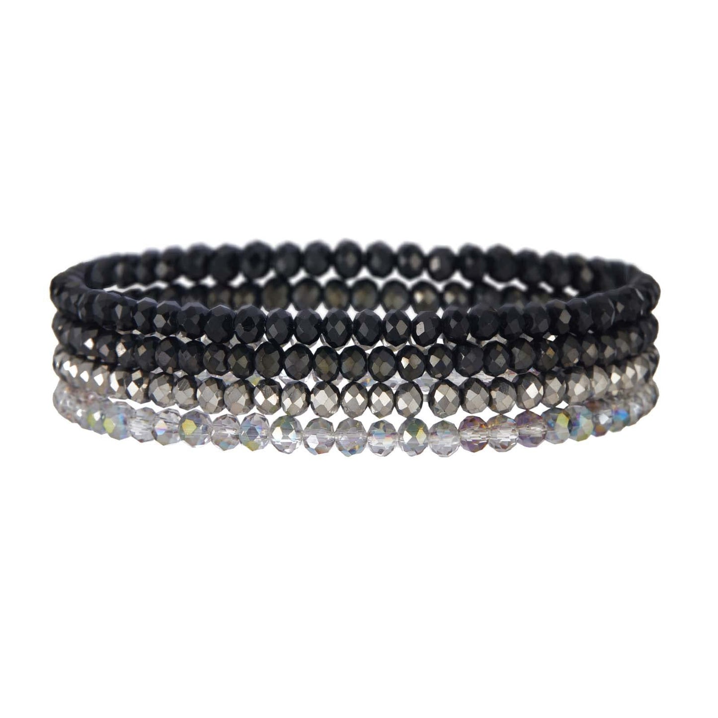 Women's String Beads Twin Elastic Niche Contrast Bracelets