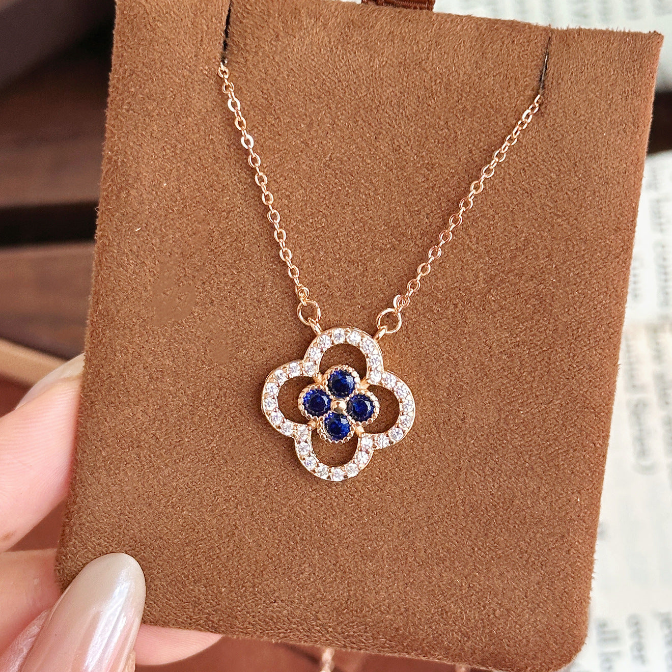 Style Clavicle Chain Fashion Fresh Four-leaf Clover Necklace