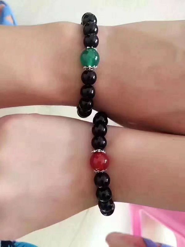 Women's & Men's Agate Couple Imitation Simple Style Red Bracelets