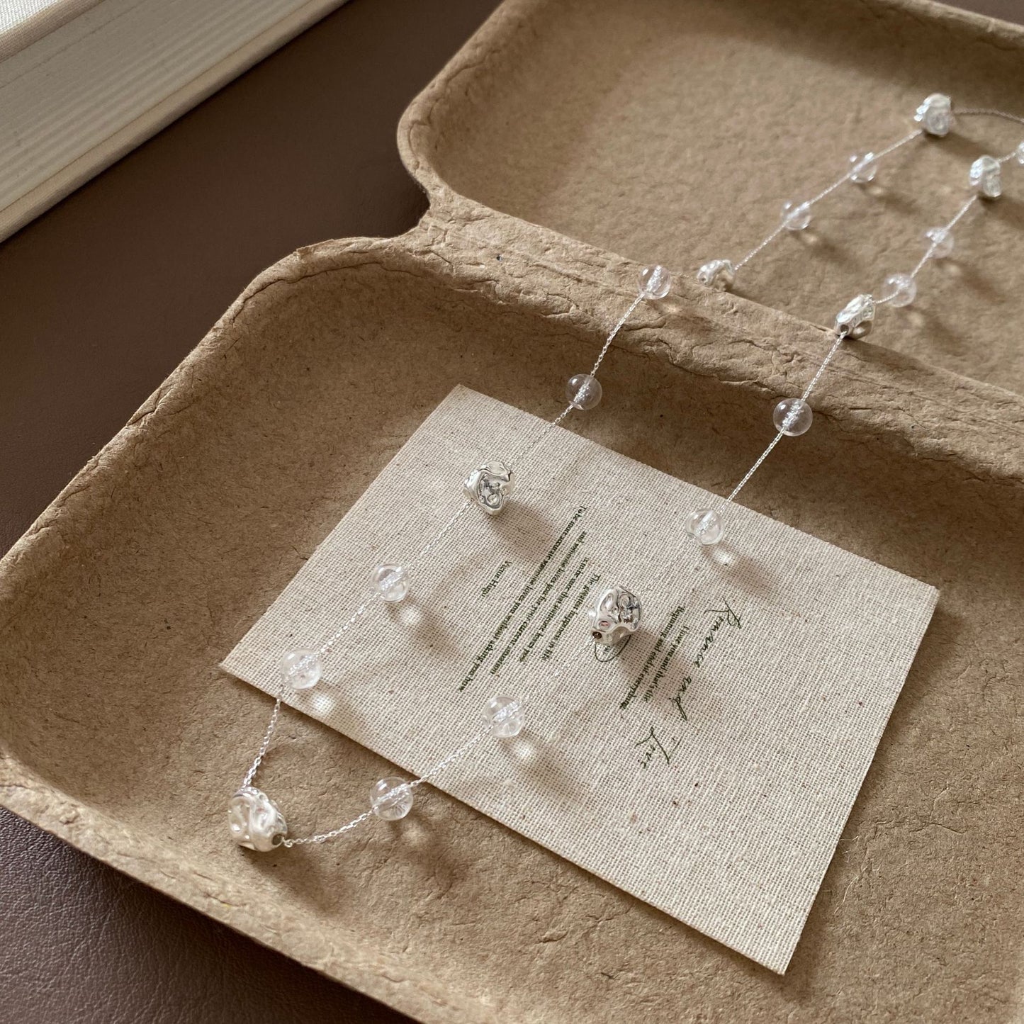 Crystal Streamer Beaded High Sense More Than Fashionable Wearing Methods Necklace