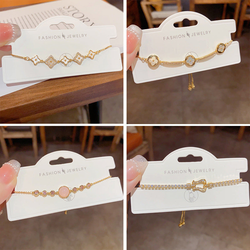 Women's Minority Fashion Unique Personality Trendy Zircon Light Bracelet