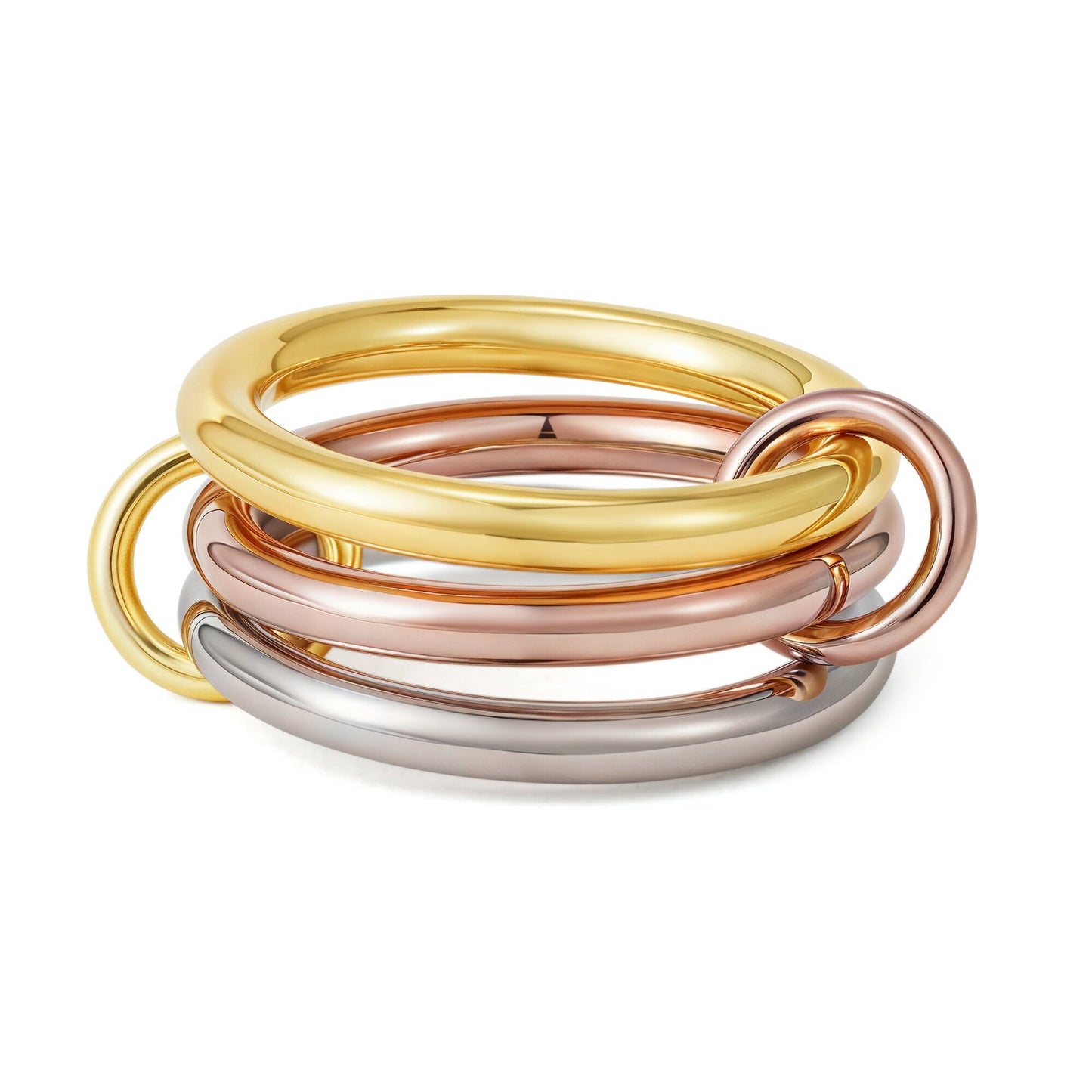 Gold Color Matching Zircon Versatile Creative Rings