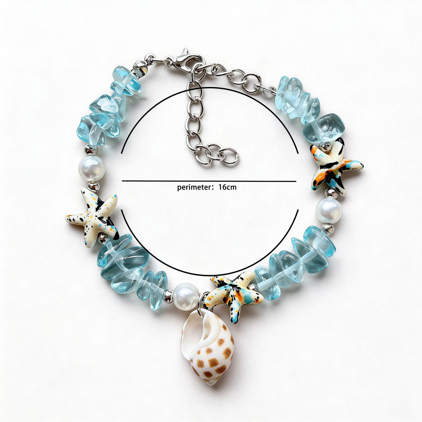 Conch Starfish Gravel Travel Commemorative Gift Scenic Spot Bracelet