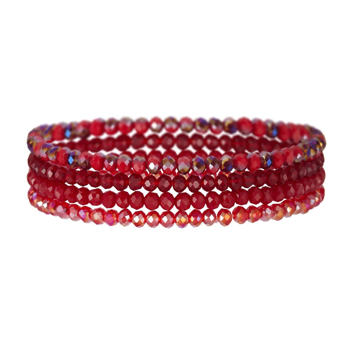 Women's String Beads Twin Elastic Niche Contrast Bracelets