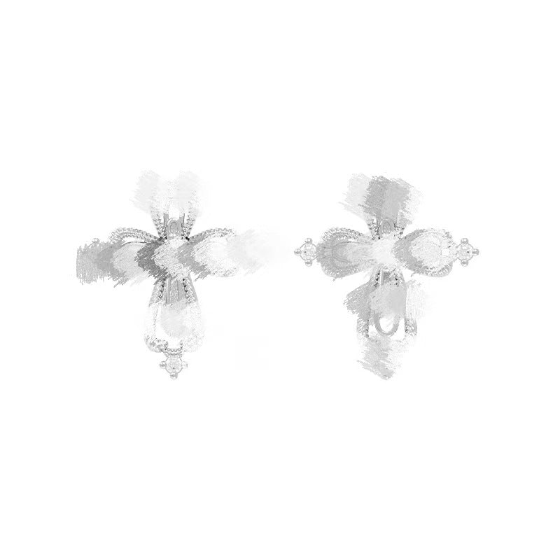 Slouchy Charming Zircon Cross Female Design Rings