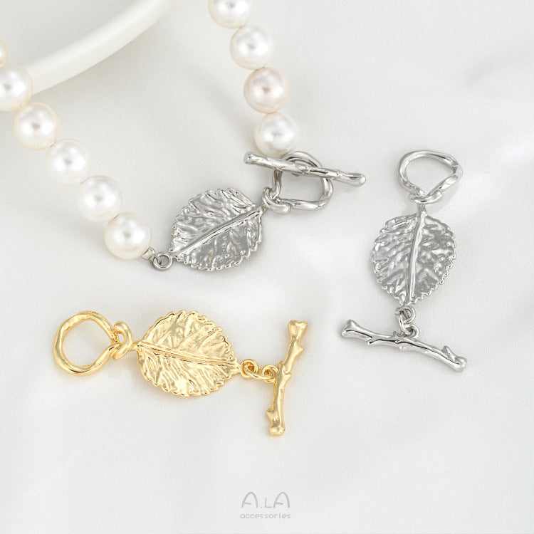 Bag Thick Gold Leaf Branch Buckle Tree Jewelry Accessories