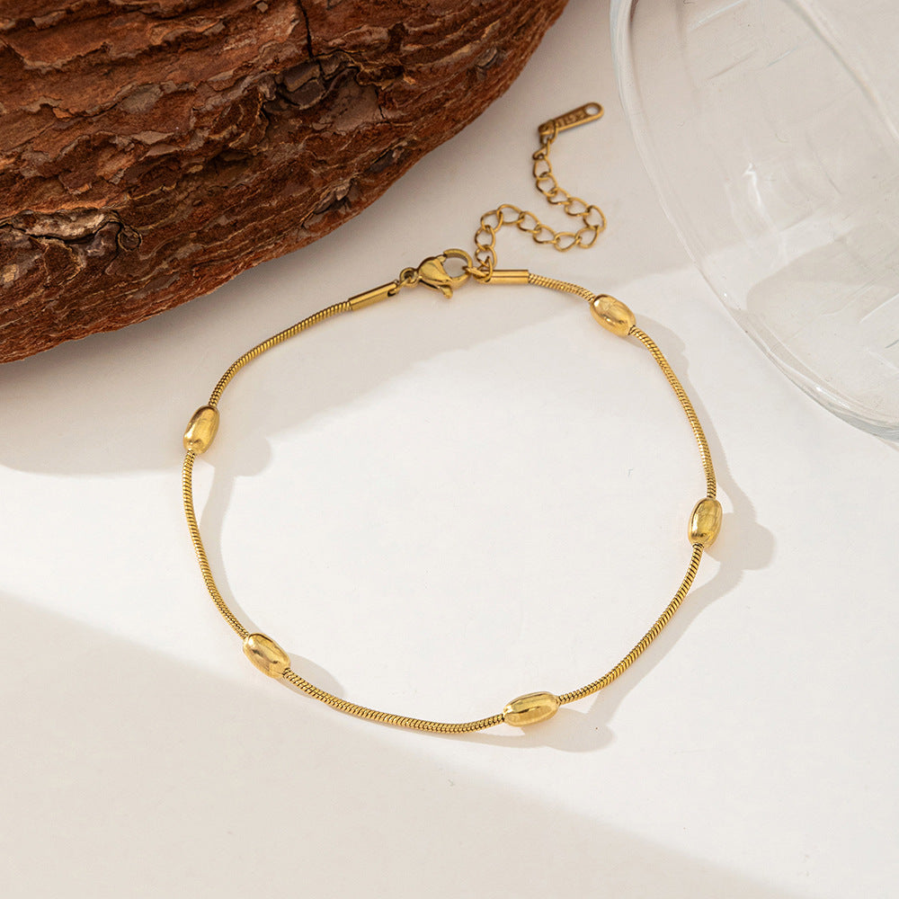 Women's Steel High-grade Gold Does Not Fade Anklets