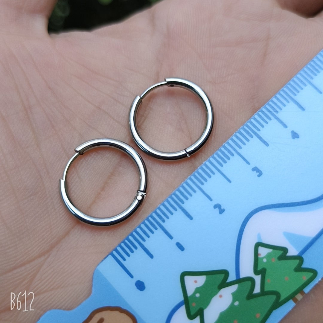 Fashion Titanium Steel Small Round Spherical Rings