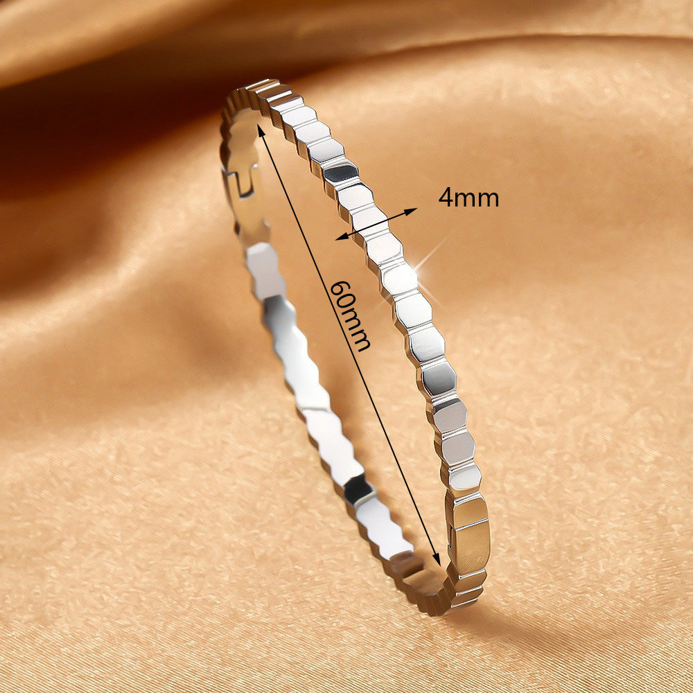 Titanium Steel Stainless Real Gold Furnace Bracelets