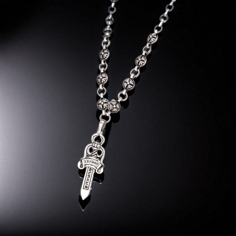 Fashion Retro Sier Hair Maker Electroplated Big Necklaces