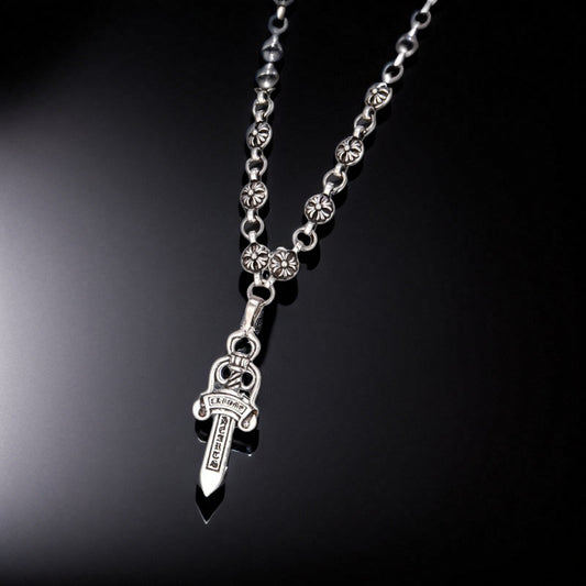 Fashion Retro Sier Hair Maker Electroplated Big Necklaces