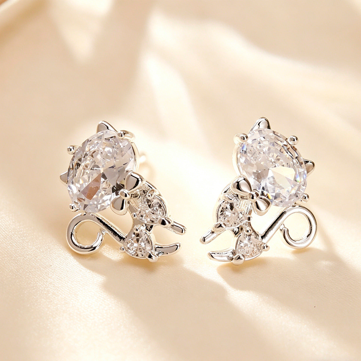 Summer Colorful Millennium Rose Cut Zircon Light Luxury Earrings