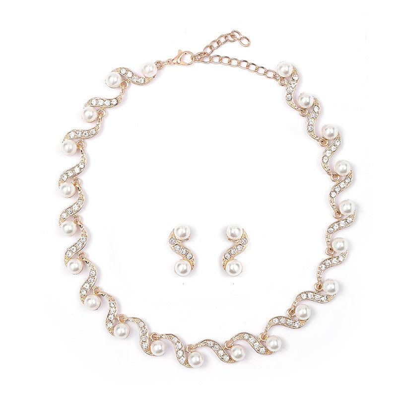 Light Luxury Minority Sweater Chain Clavicle Jewelry Set