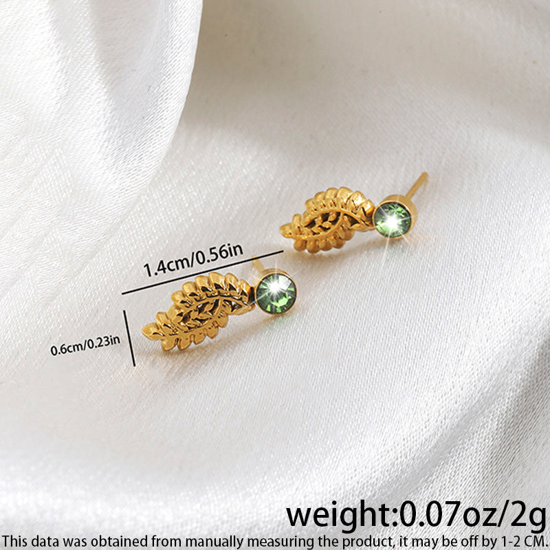 High-grade Fashionable Versatile Micro Diamond Butterfly Earrings