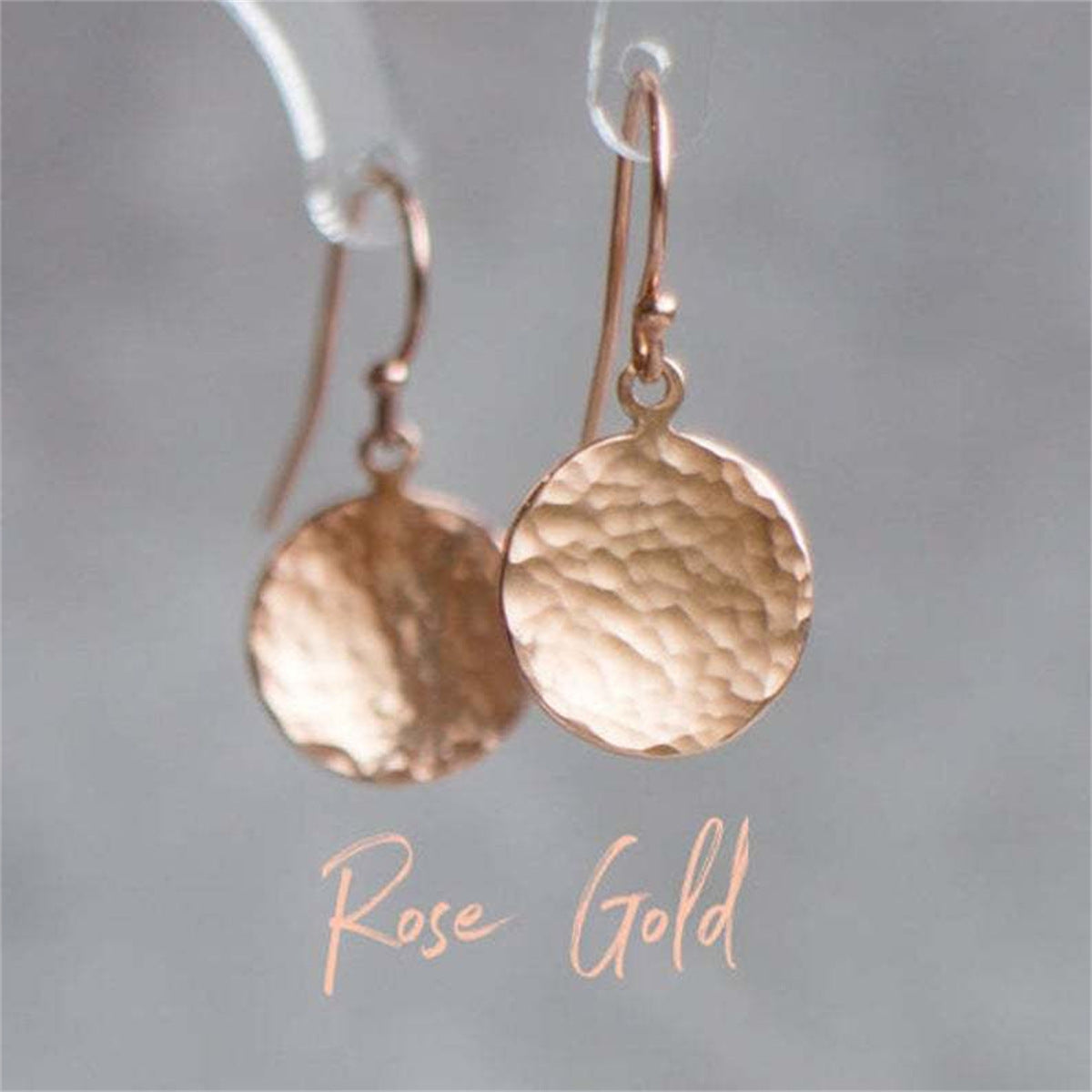 Coffee Yi Simple Fashion Metal Small Round Earrings