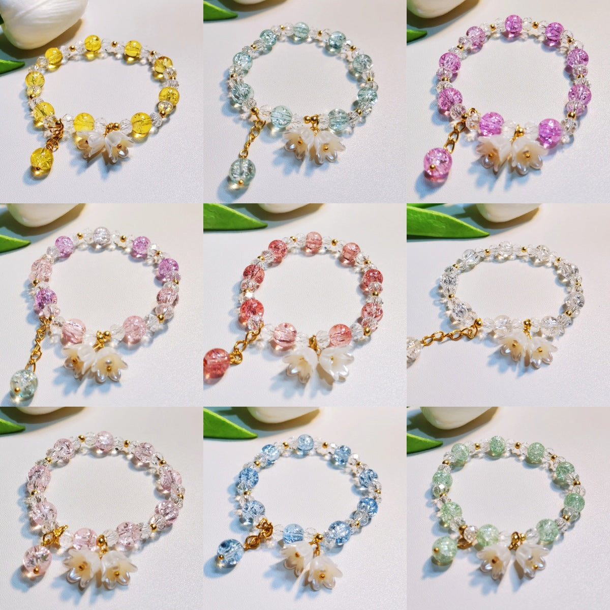 Lily Fresh Colorful Korean Style Hot Flower Bracelet