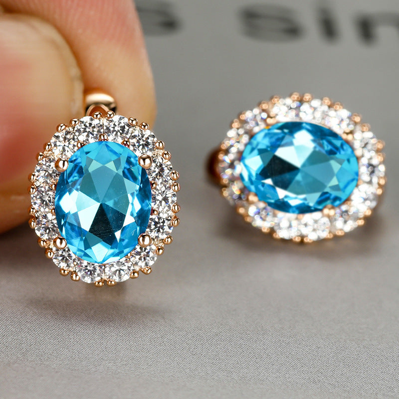 Women's White Diamond For Small Personality Simple Stud Earrings