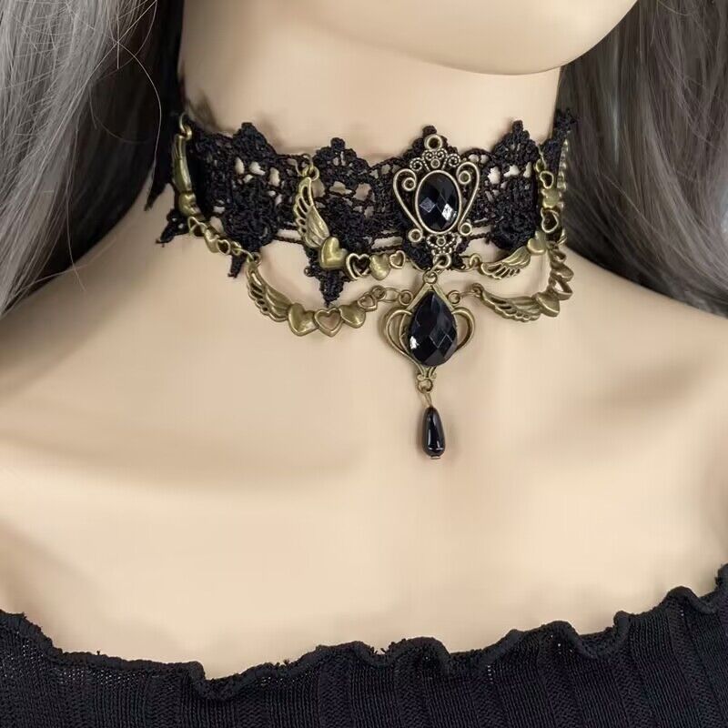 Women's Accessories Lace Gothic Vintage Clavicle Chain Necklaces