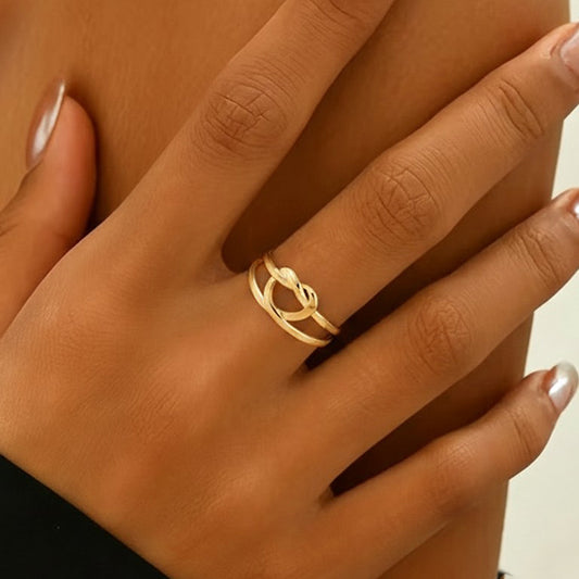 Heart-shaped Titanium No Fading Oil Pressure Rings