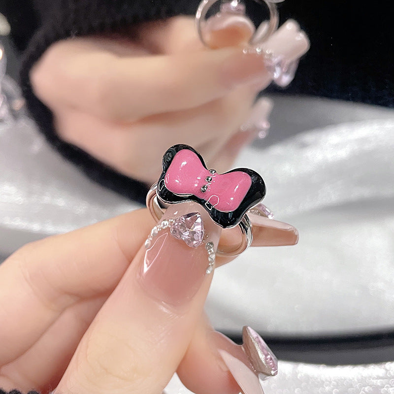 Barbie Style Heart Open Dopamine Design Rings