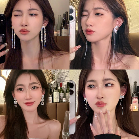 Tassel Female Style Graceful Personality Ear Earrings