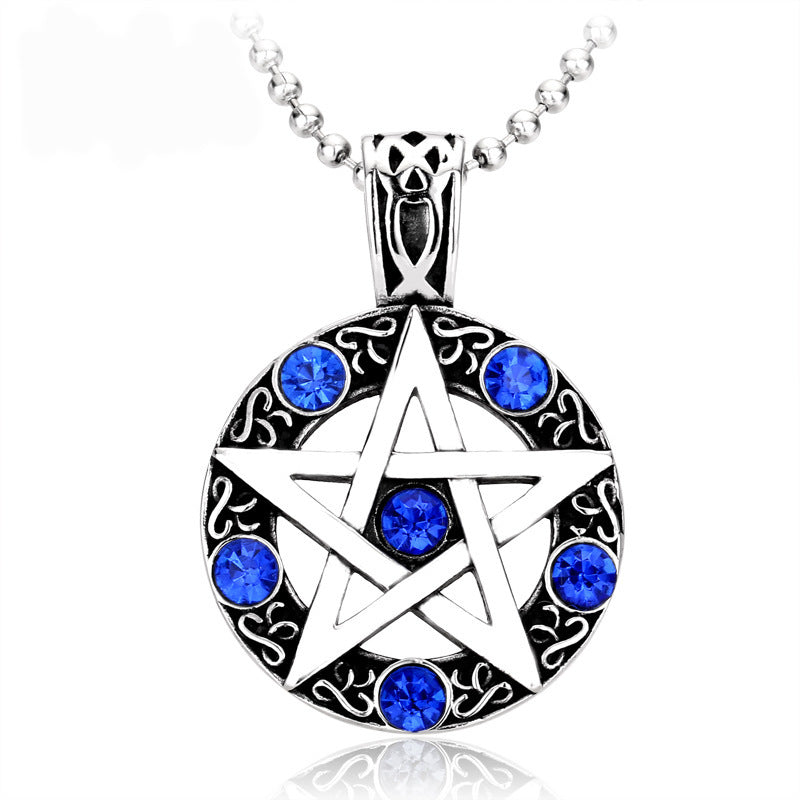 Women's & Men's Ornament Logo Five-pointed Star Diamond Fashion Necklaces