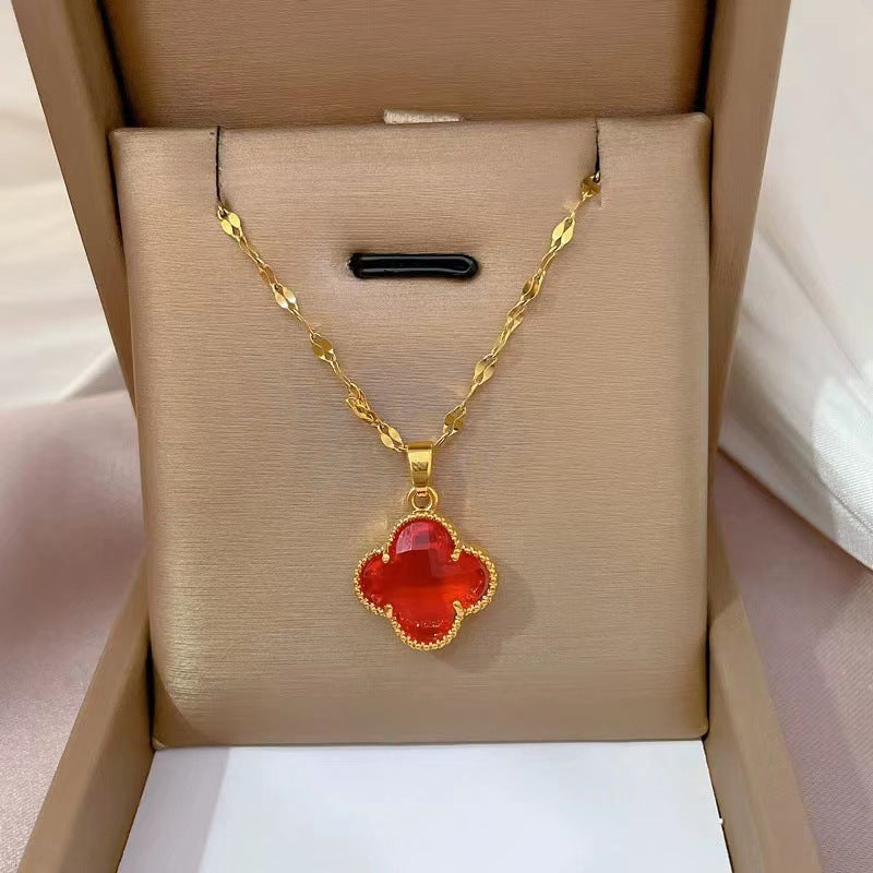 Clover Jade Female Summer Light Luxury Pendants