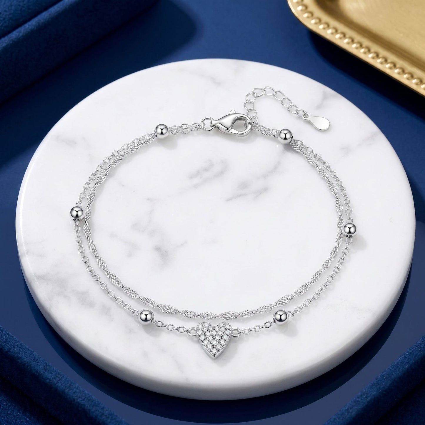 Loving Heart Female Graceful Niche Light Bracelet